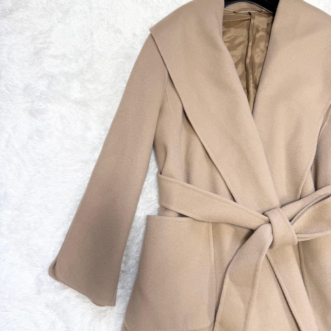 【極美品✨】アナイ 定価10万 シャルムビーバーショールカラーコート 38