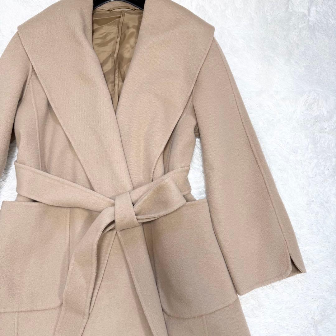 【極美品✨】アナイ 定価10万 シャルムビーバーショールカラーコート 38