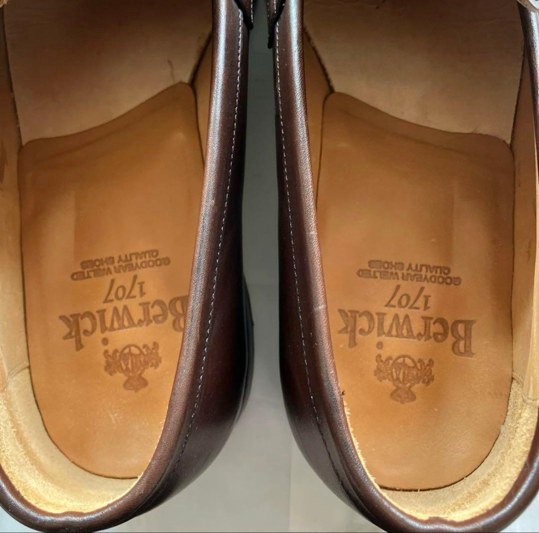 berwick 4456 25.5cm ダークブラウン　ローファー