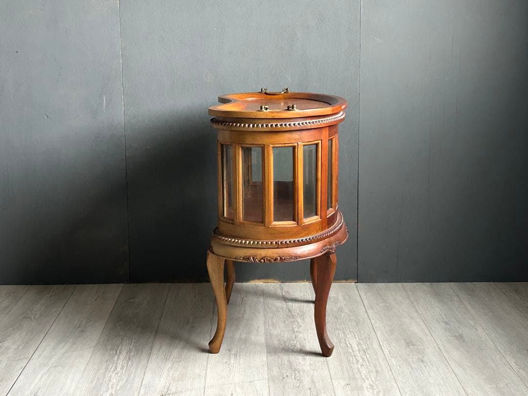 イタリア　マリナ　カッシーリ　ボトルショーケース　マホガニー材　高級　KH