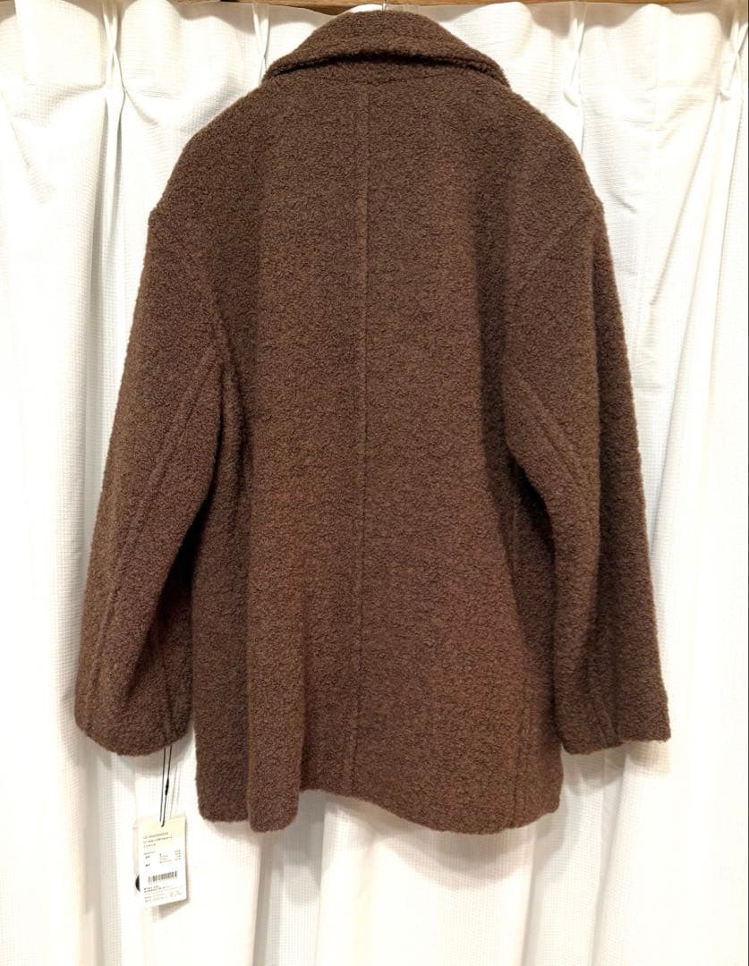 【新品】STRATA (COHINA)ウールループダブルコート ブラウン