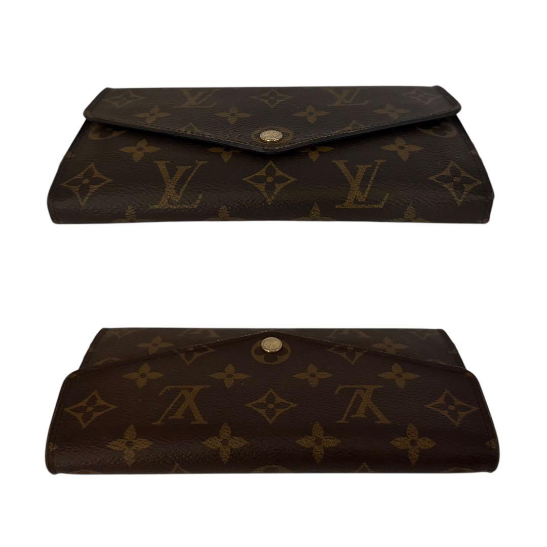 ルイヴィトン　ポルトフォイユサラ　モノグラム　長財布　ブラウン　茶　新型