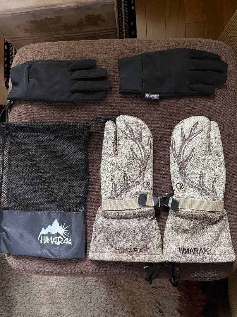 HIMARAK ✖️ LADE ミトン グローブ 刺繍　３フィンガー　少数限定品