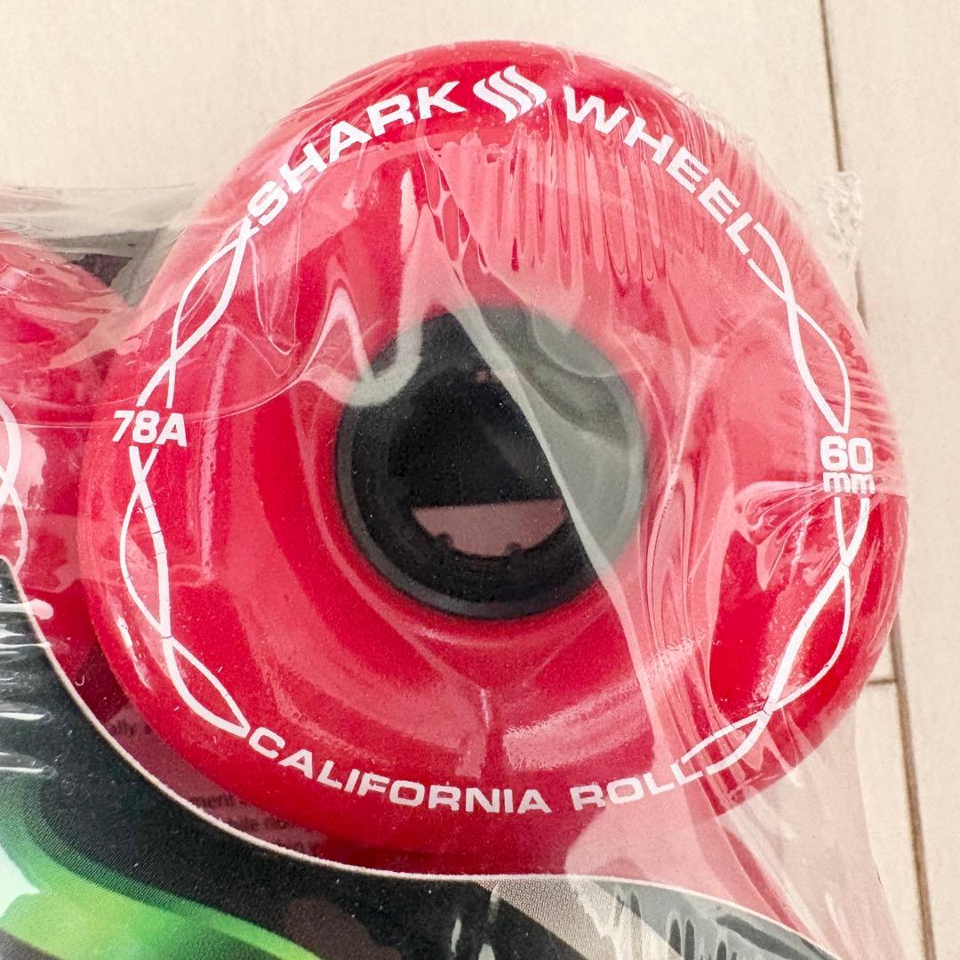 15☆新品 未開封☆ シャークウィール 60mm 78a レッド