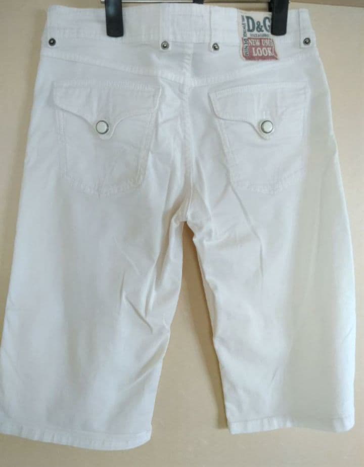 DOLCE ＆ GABBANA ホワイトハーフパンツ