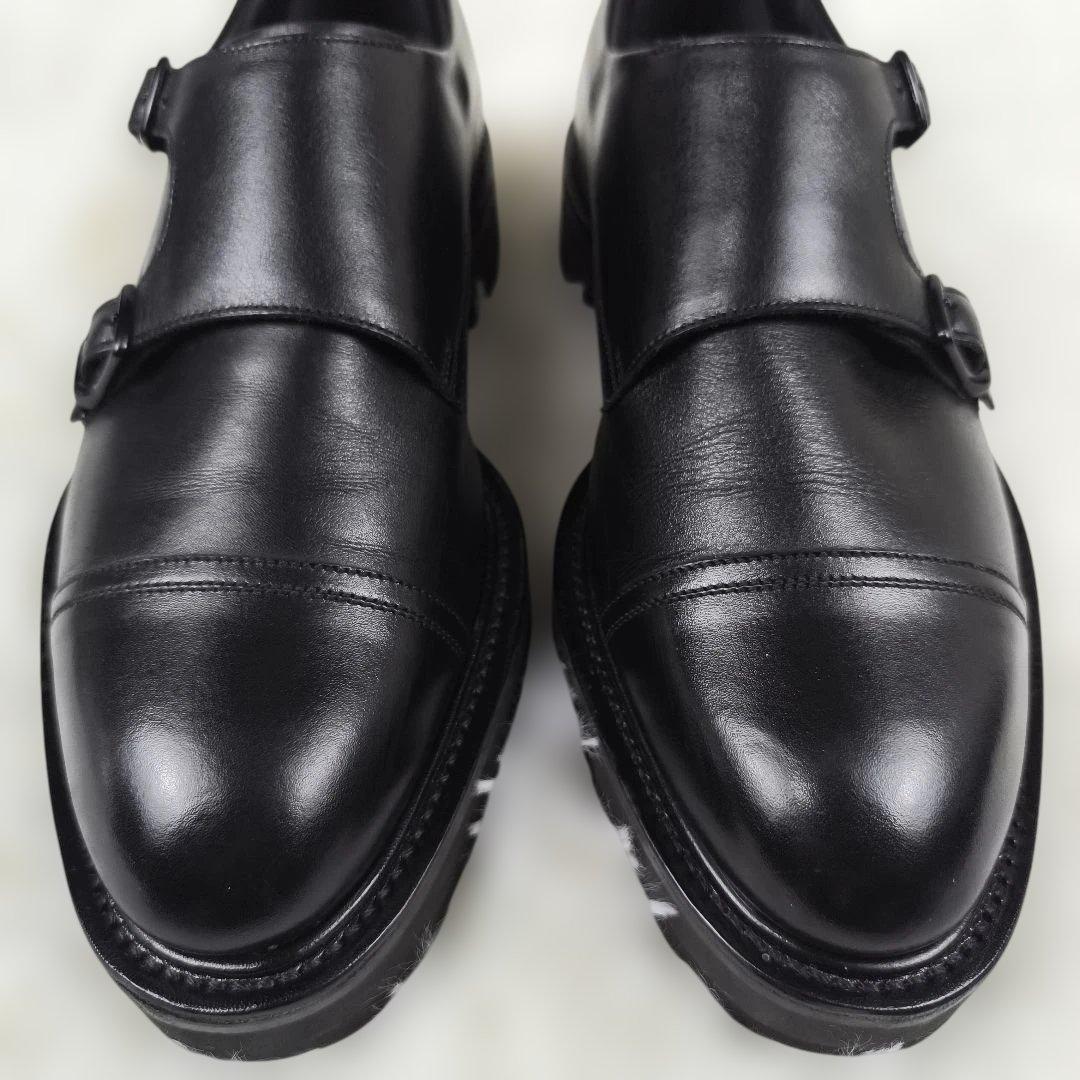 希少✨極美品 WH ベックオム別注 ドレスシューズ レザー ダブルモンク 黒