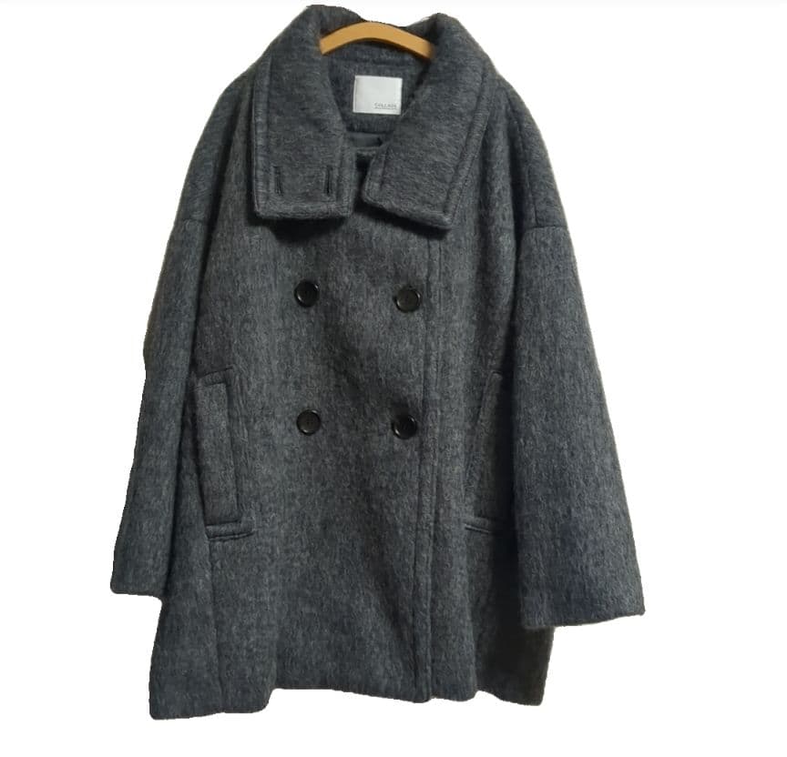 コラージュガリャルダガランテ●シャギーコート スタンドカラー