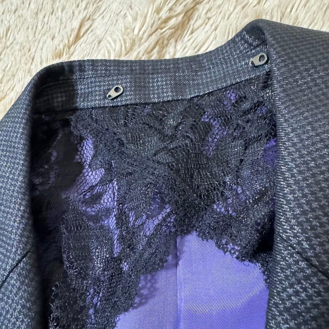 BUFFALOBOBS crystau 紫 スーツ メンズ ブラック 黒