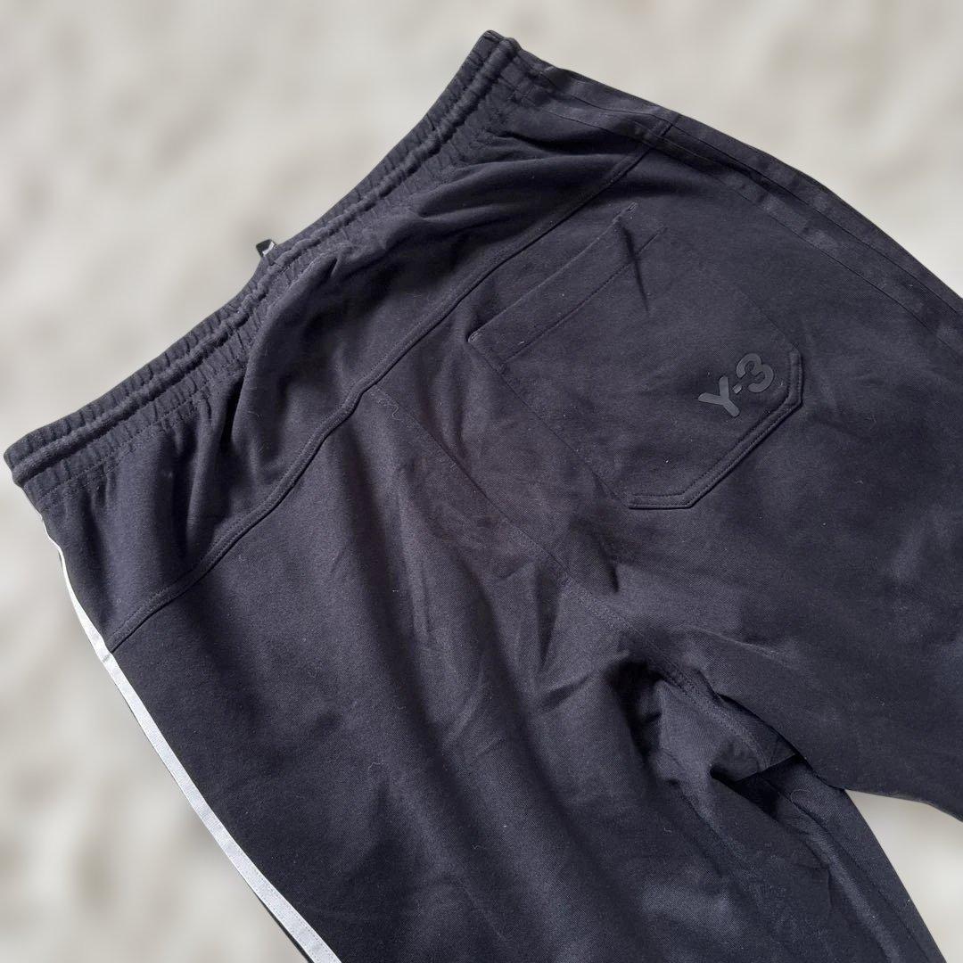 Y-3 黒 サルエルパンツ 黒　白　Y-3 スリーストライプスクレイジー