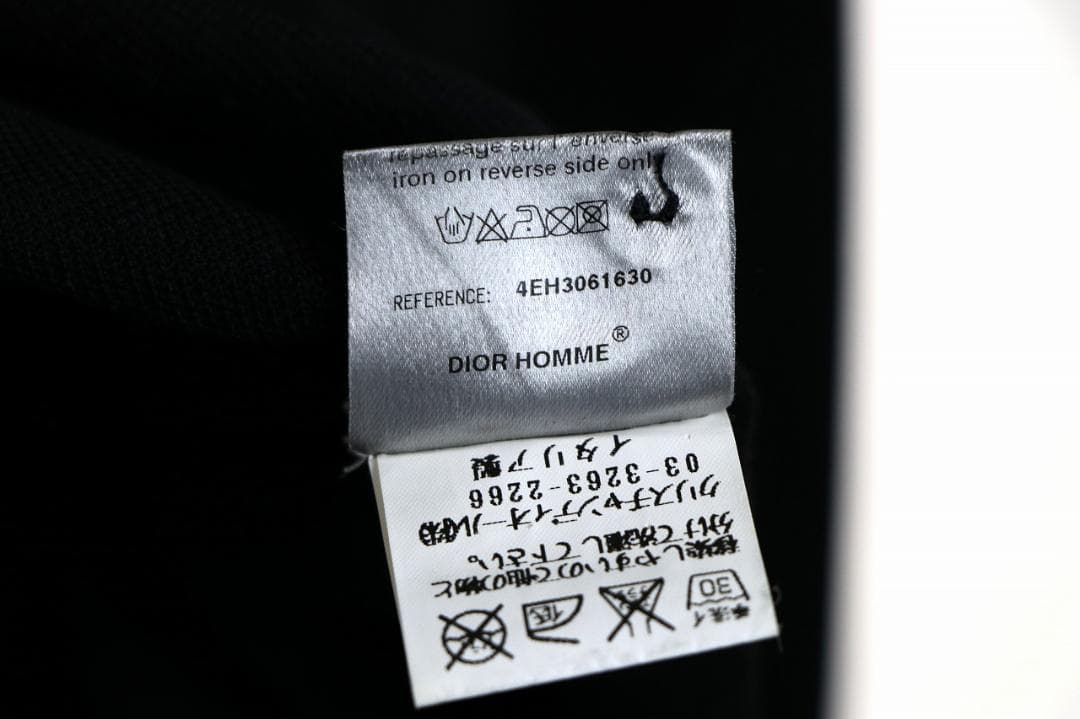 未使用品 04ss Dior homme ポロシャツ M 黒 エディスリマン