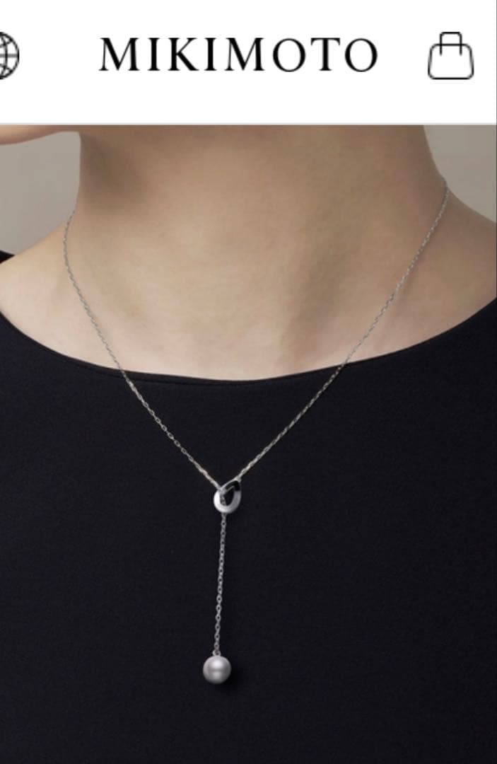 ☆ドラえもんさま、専用☆MIKIMOTO ７m珠パールネックレス☆シルバー☆