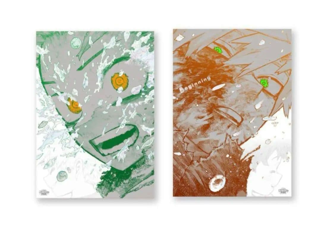 ヒロアカ 原画展 A2アートポスター　2枚セット 【The Beginning】