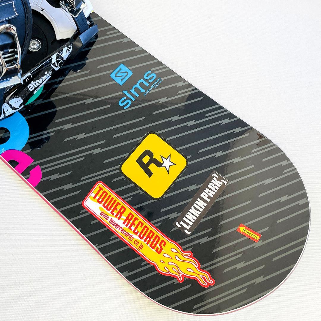 SIMS スノーボード 155cm ＋ ATOMIC バインディング セット