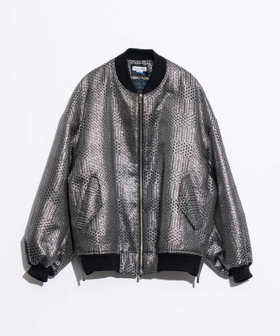 【新品 未使用】MAISON SPECIAL メタリックMA-1ジャケット
