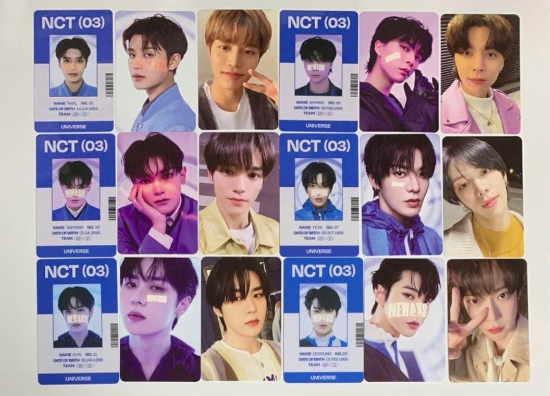 nct universe md トレカ 全メンバー コンプ 21セット