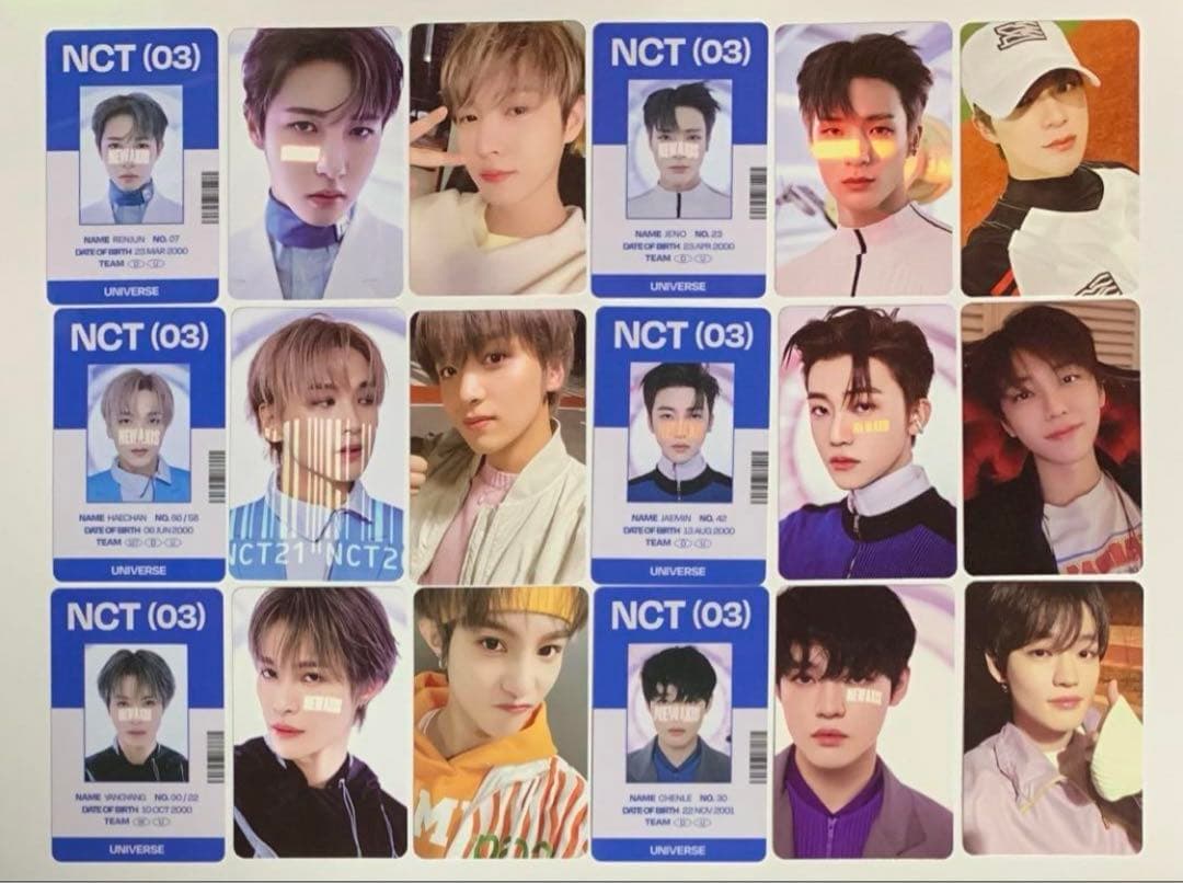 nct universe md トレカ 全メンバー コンプ 21セット