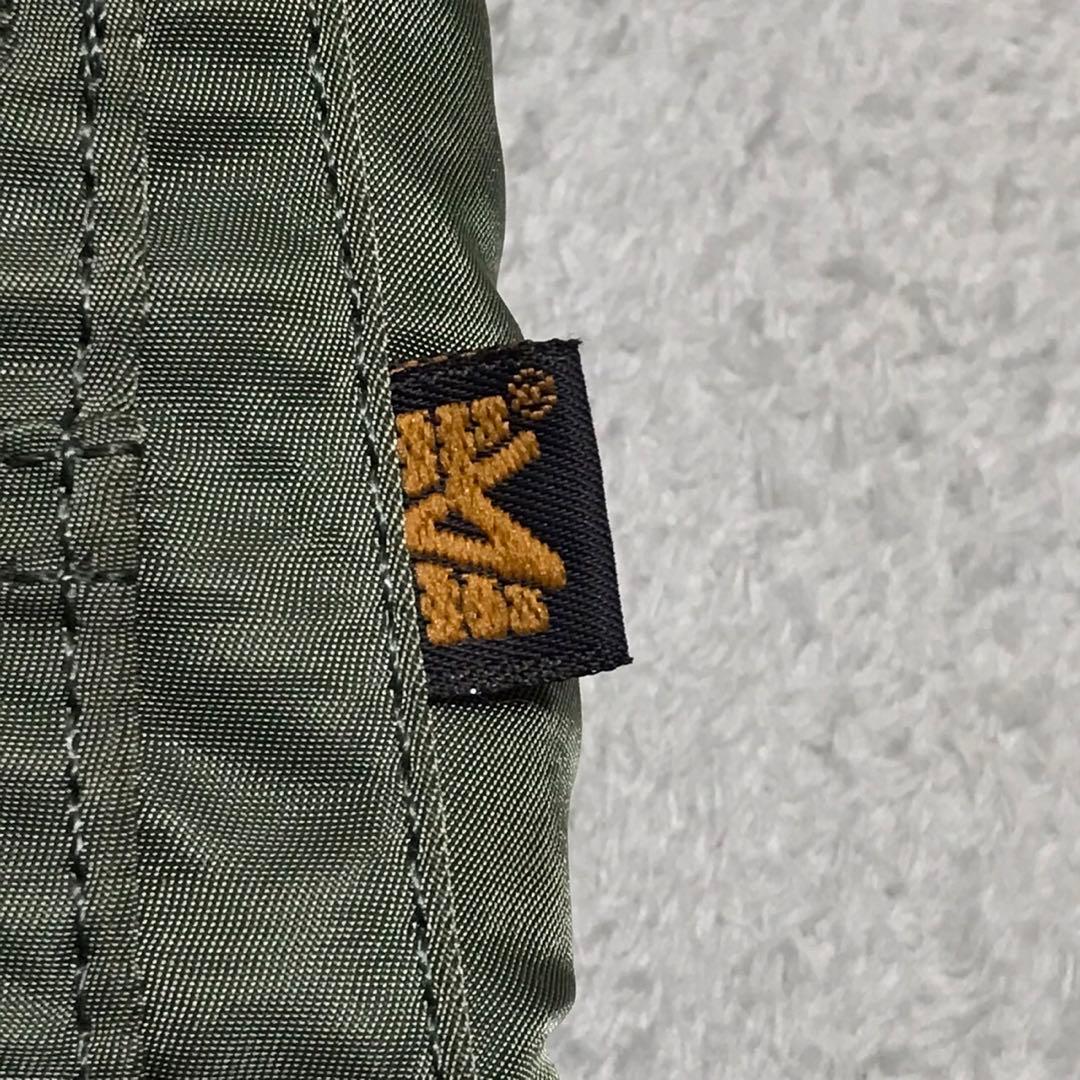 90s ALPHA ビンテージフライトジャケット　MA-1 USA製 オリーブ