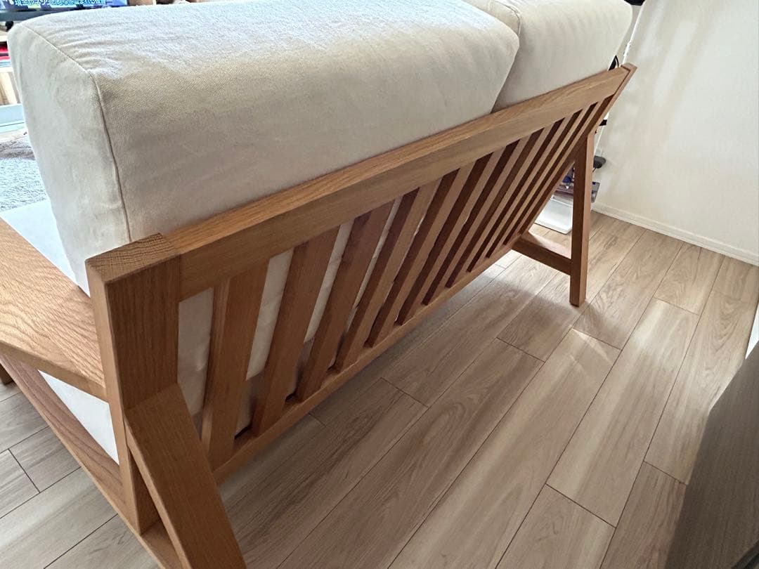 【送料込】無印良品　ウレタンポケットコイル２シーター