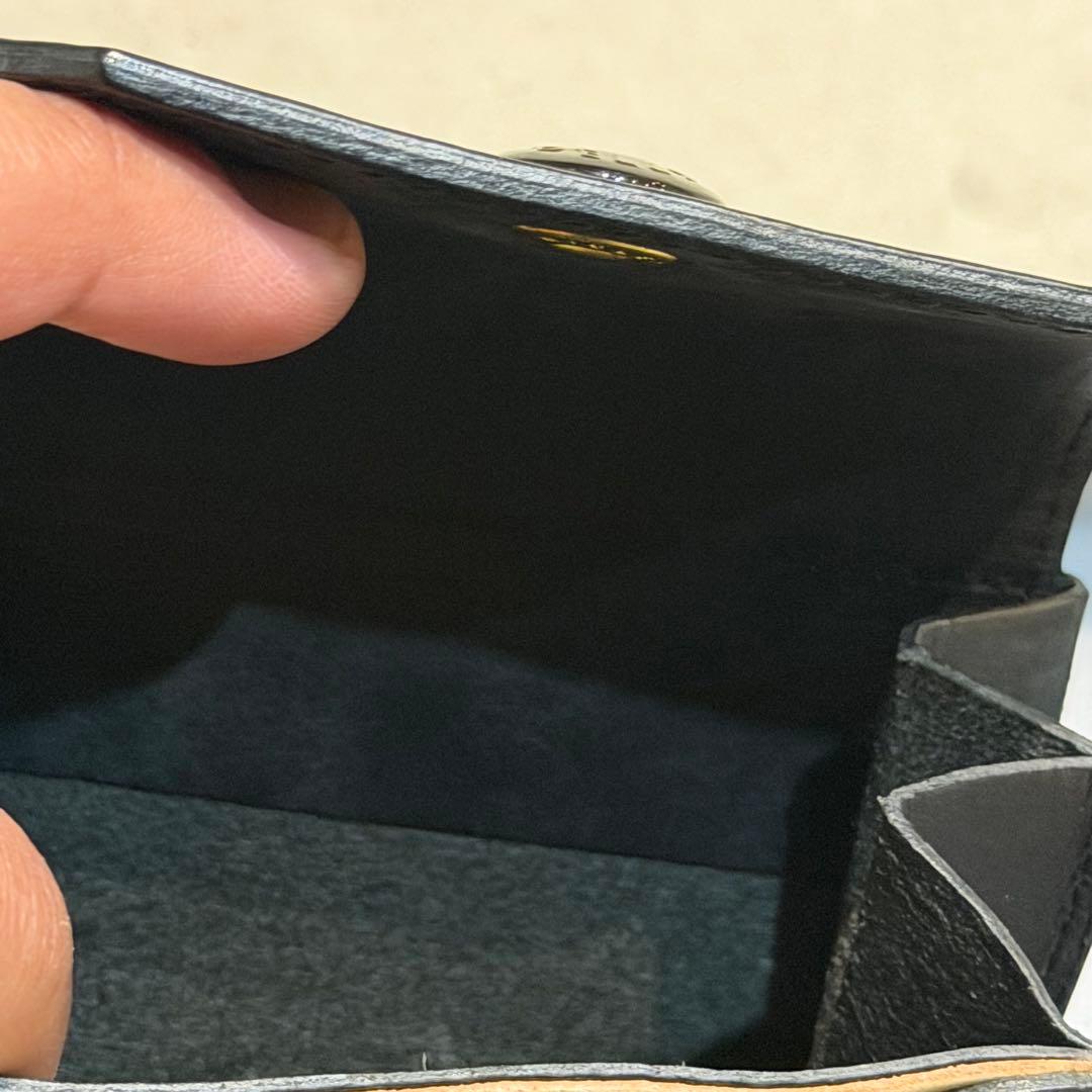 【未使用】BEER BELLY ビアベリー　黒レザーコンパクトウォレット