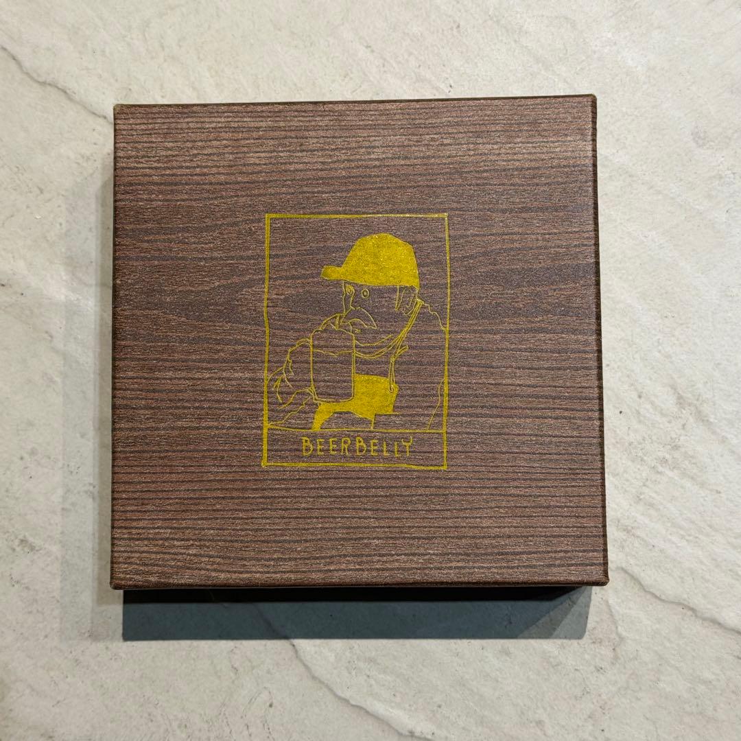 【未使用】BEER BELLY ビアベリー　黒レザーコンパクトウォレット