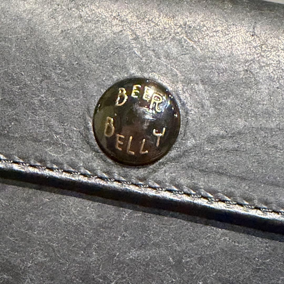 【未使用】BEER BELLY ビアベリー　黒レザーコンパクトウォレット