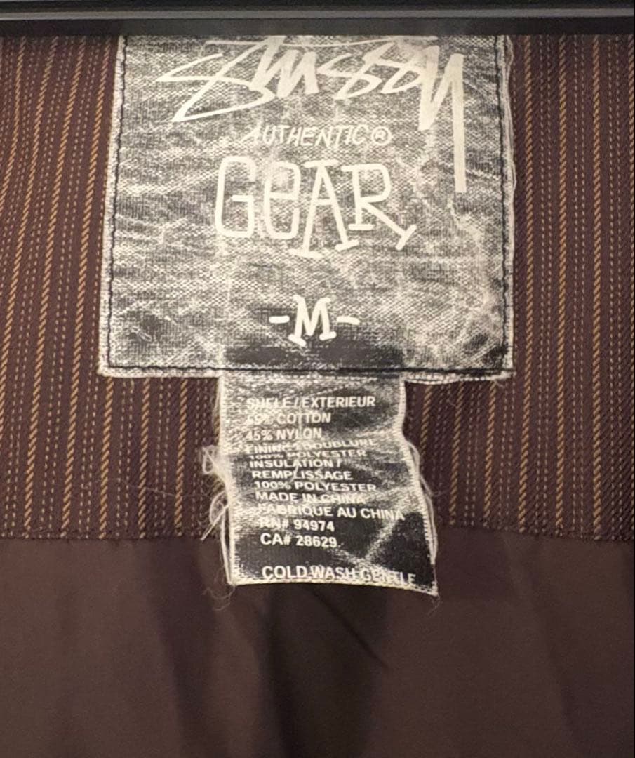 早い者勝ち‼️00s STUSSY AUTHENTIC GEAR 中綿スタジャン