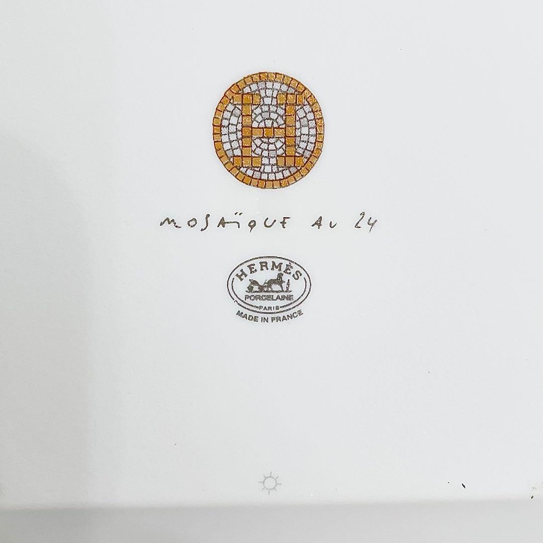 ◎ HERMES モザイク 11cm プチカレ スクエアプレート No.2