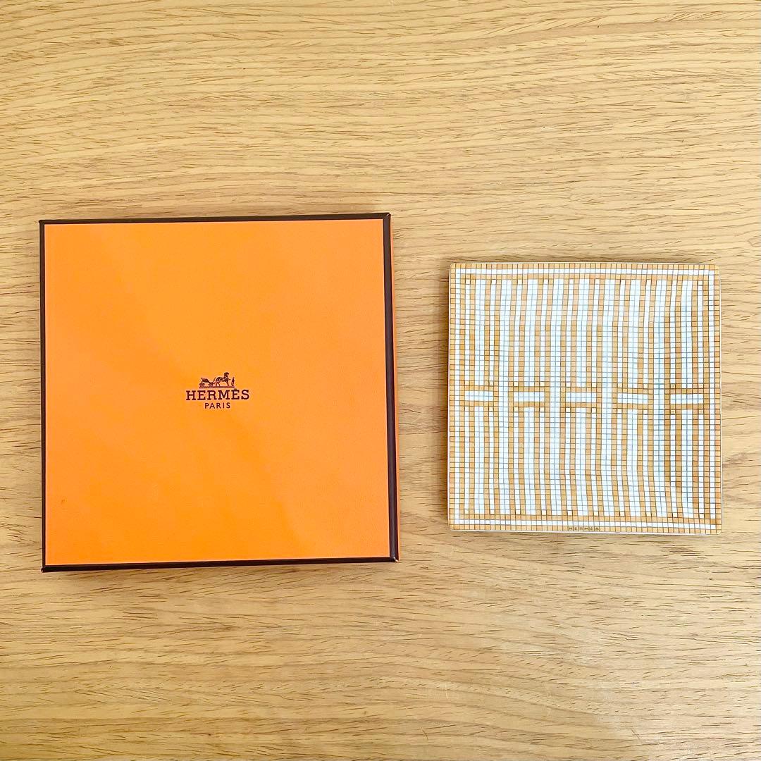 ◎ HERMES モザイク 11cm プチカレ スクエアプレート No.2