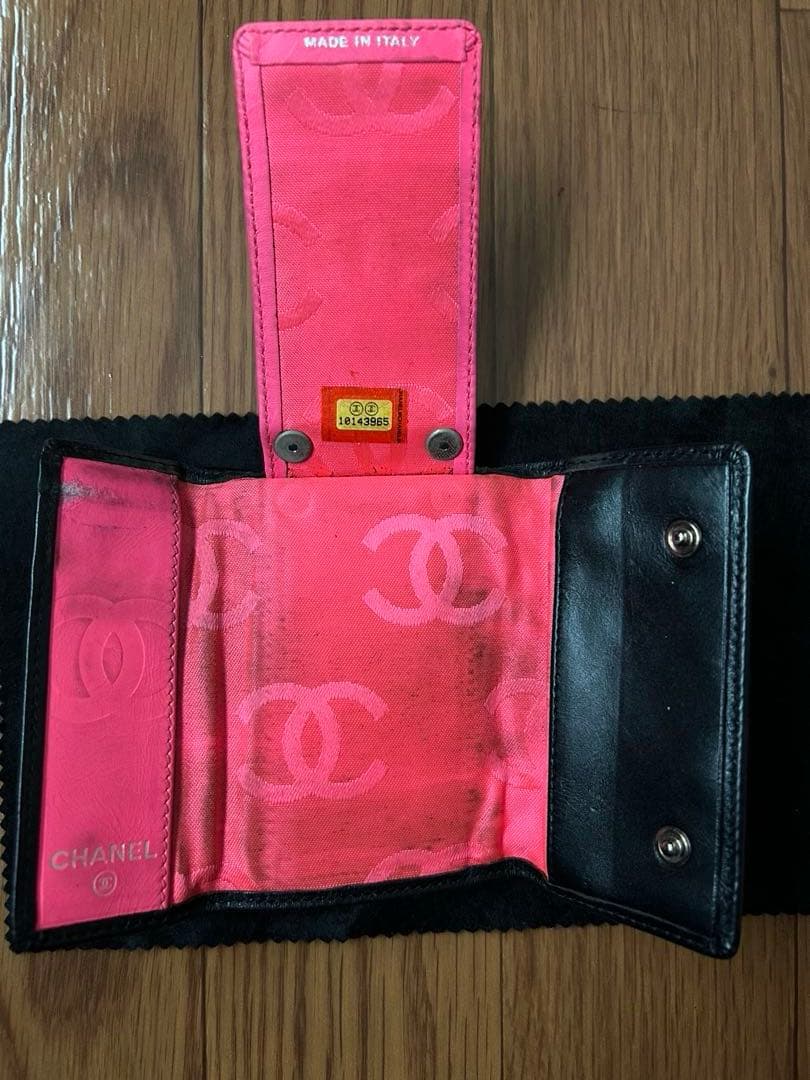 限定セール　CHANEL キーケース ブラック/ピンク