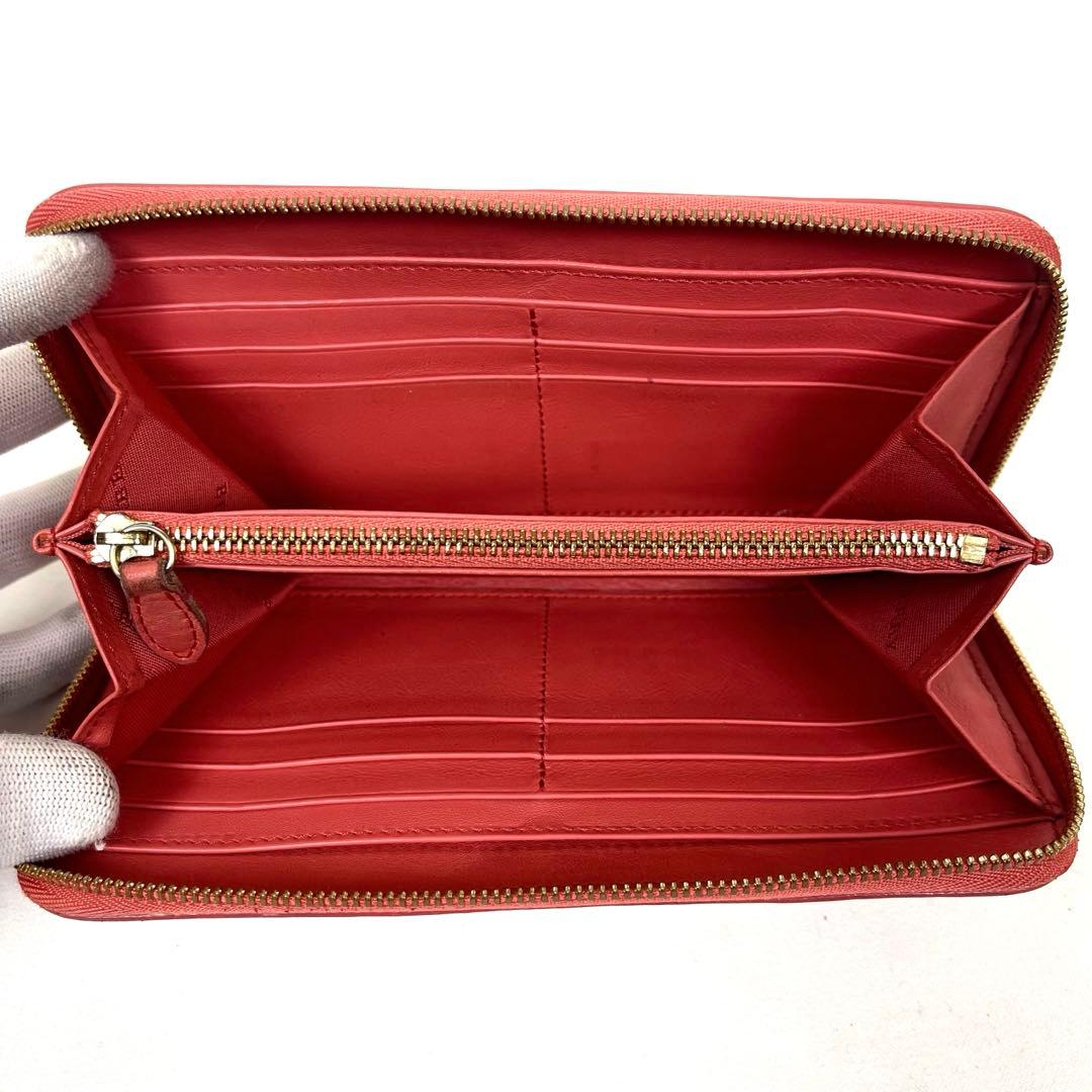 バーバリー　長財布　ノバチェック　本革　ラウンドファスナー　ロゴ　シャドーホース