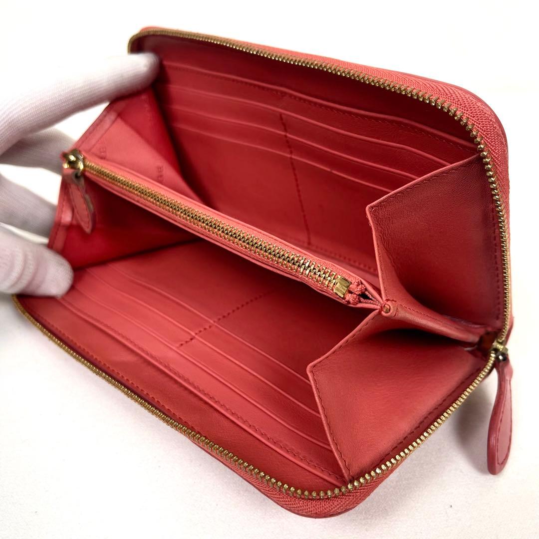 バーバリー　長財布　ノバチェック　本革　ラウンドファスナー　ロゴ　シャドーホース