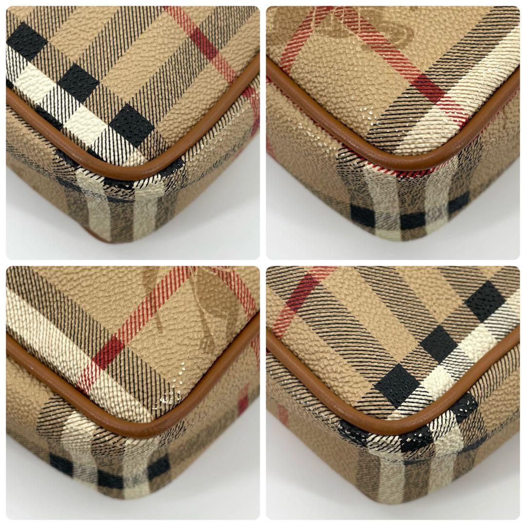 BURBERRY バーバリー ノバチェック セカンドバッグ クラッチバッグ 茶色