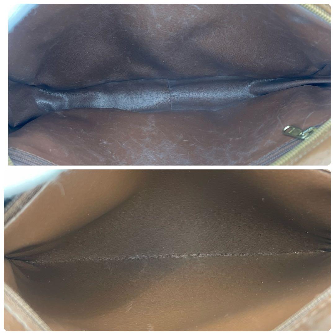 BURBERRY バーバリー ノバチェック セカンドバッグ クラッチバッグ 茶色