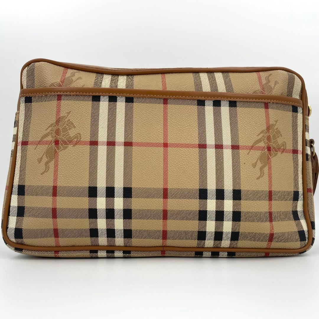 BURBERRY バーバリー ノバチェック セカンドバッグ クラッチバッグ 茶色
