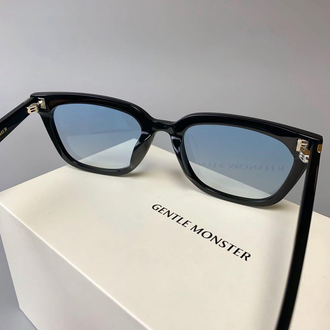 GENTLE MONSTER サングラス ブラック/ブルー NUMER