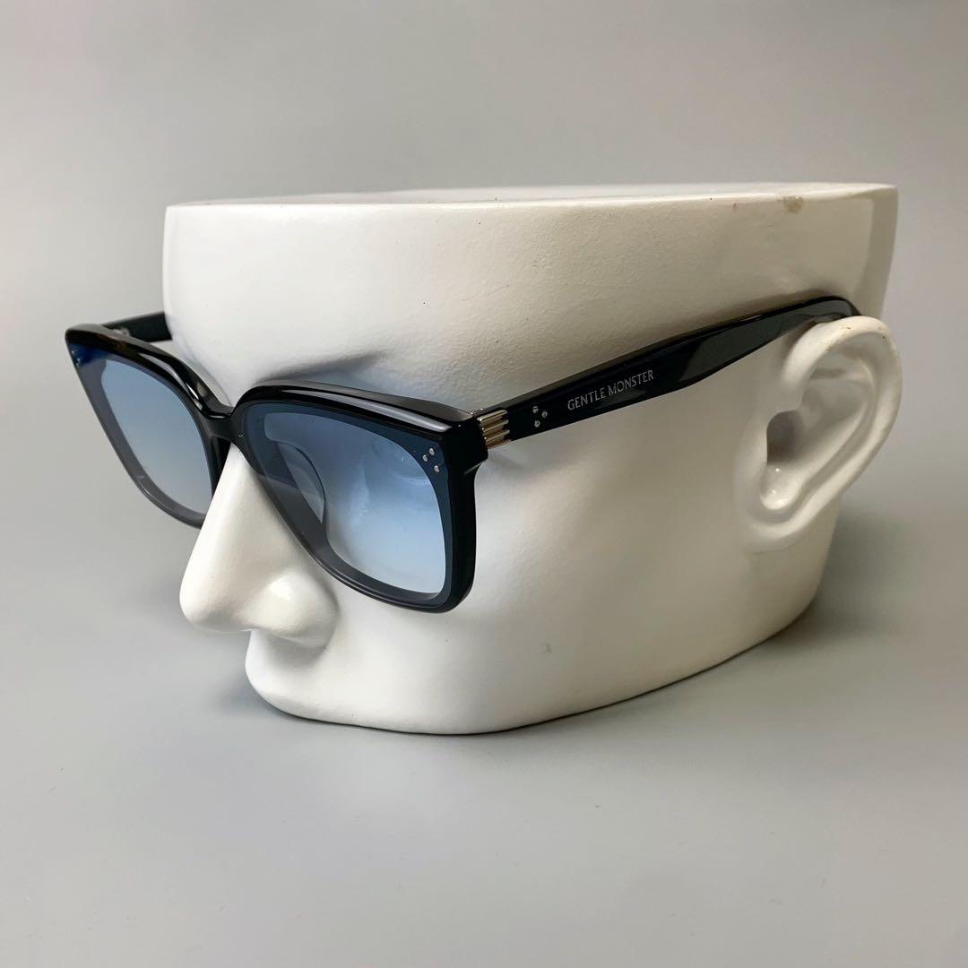 GENTLE MONSTER サングラス ブラック/ブルー NUMER