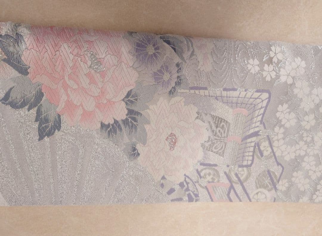 正絹　二部式　作り帯　ハーフ成人式　十三詣り　振袖　成人式　 一点物