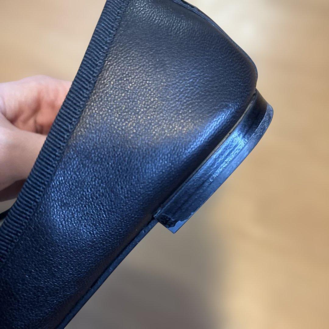 Repetto ブラック バレエシューズ フラット