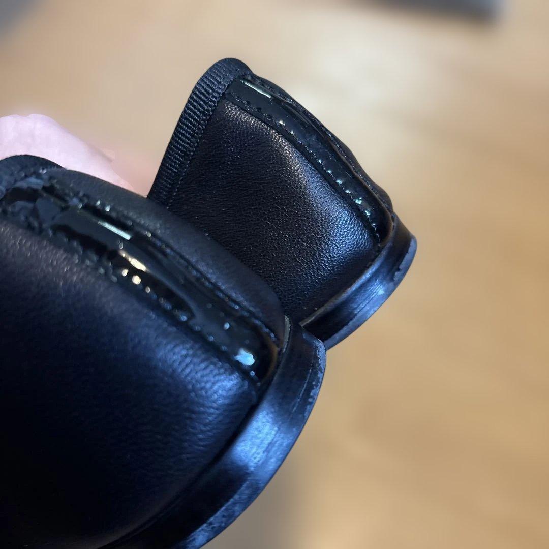 Repetto ブラック バレエシューズ フラット