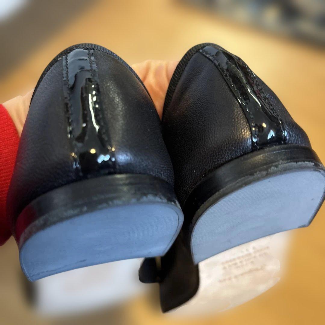 Repetto ブラック バレエシューズ フラット