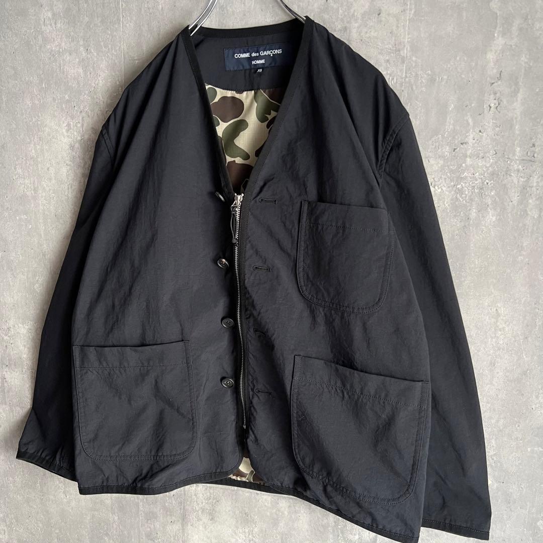 COMME des GARCONS HOMME　ナイロン　ノーカラージャケット