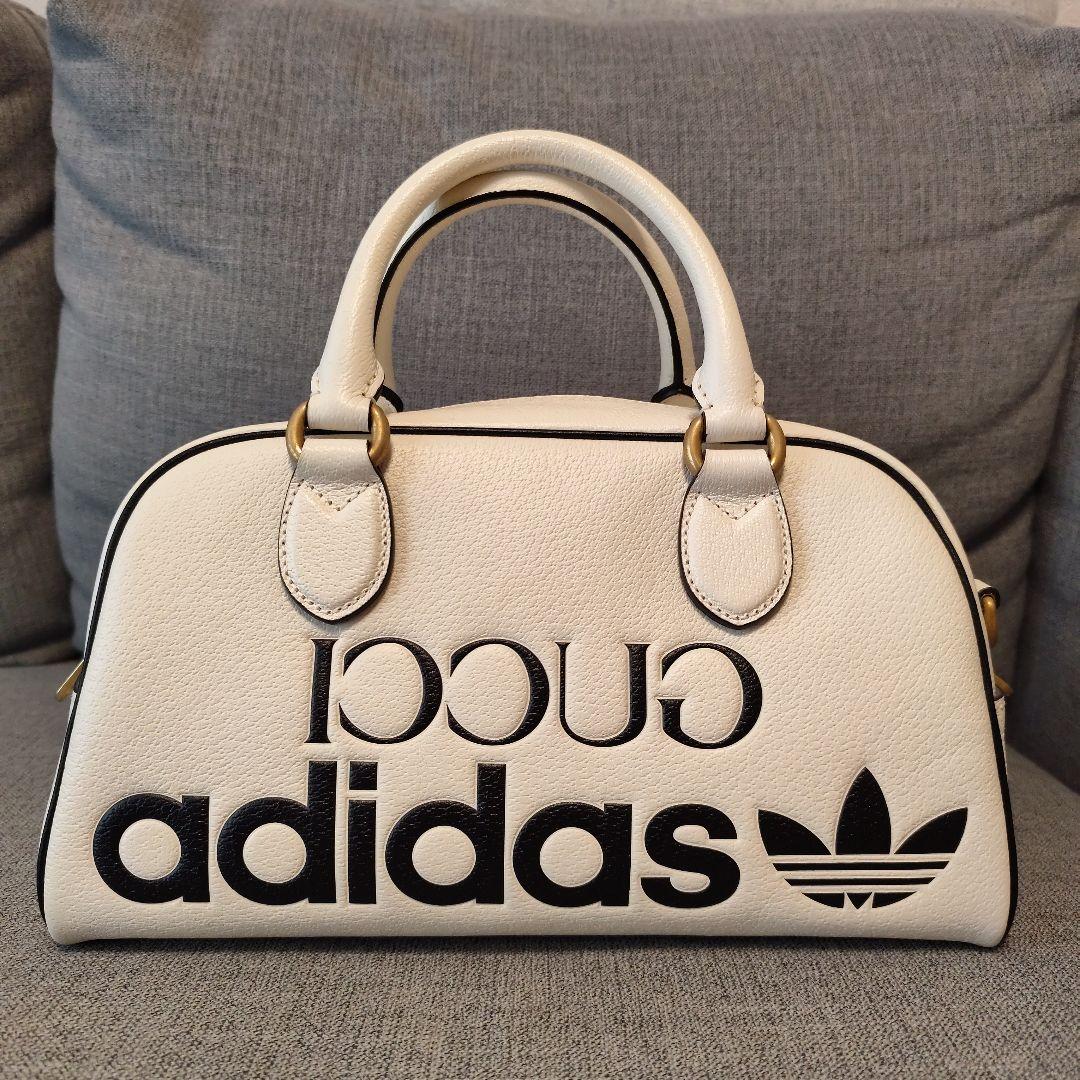 GUCCI adidas ロゴ ハンドバッグ