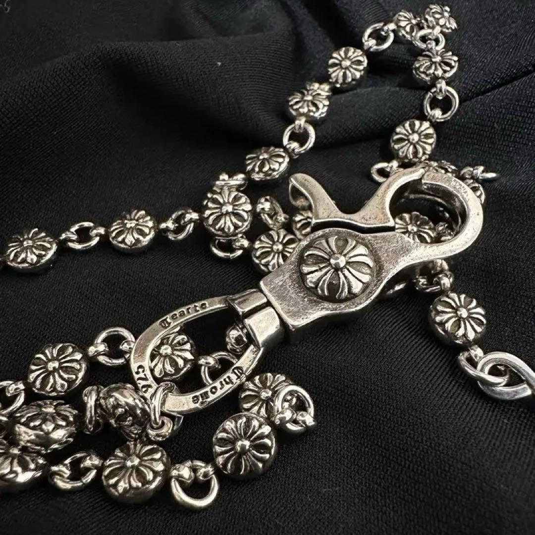 925刻印 クロスボール ウォレットチェーン 59cm