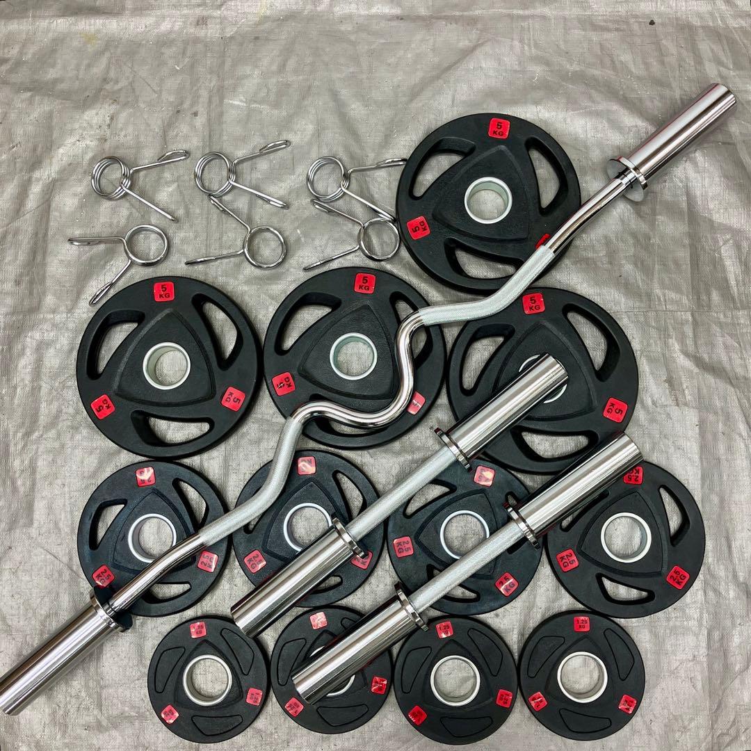 ★送料無料★プレート12枚 35kg ダンベル EZバー カールバー T2