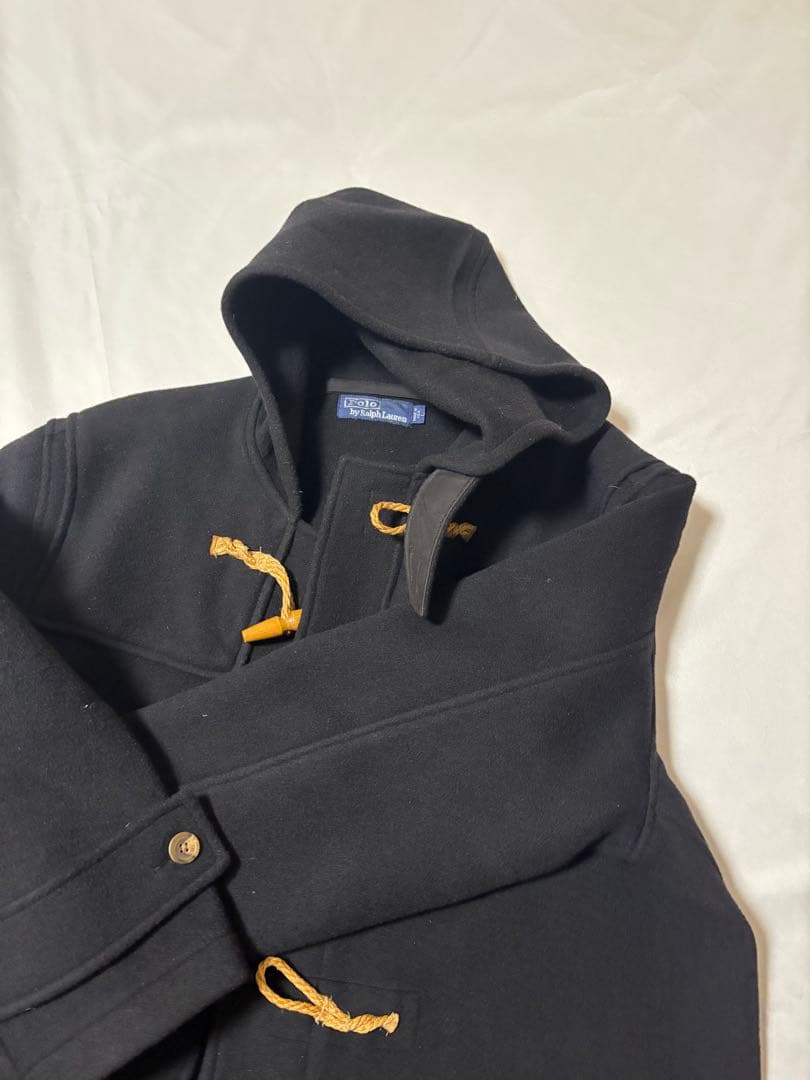 90s ralph lauren USA製 ダッフルコート black