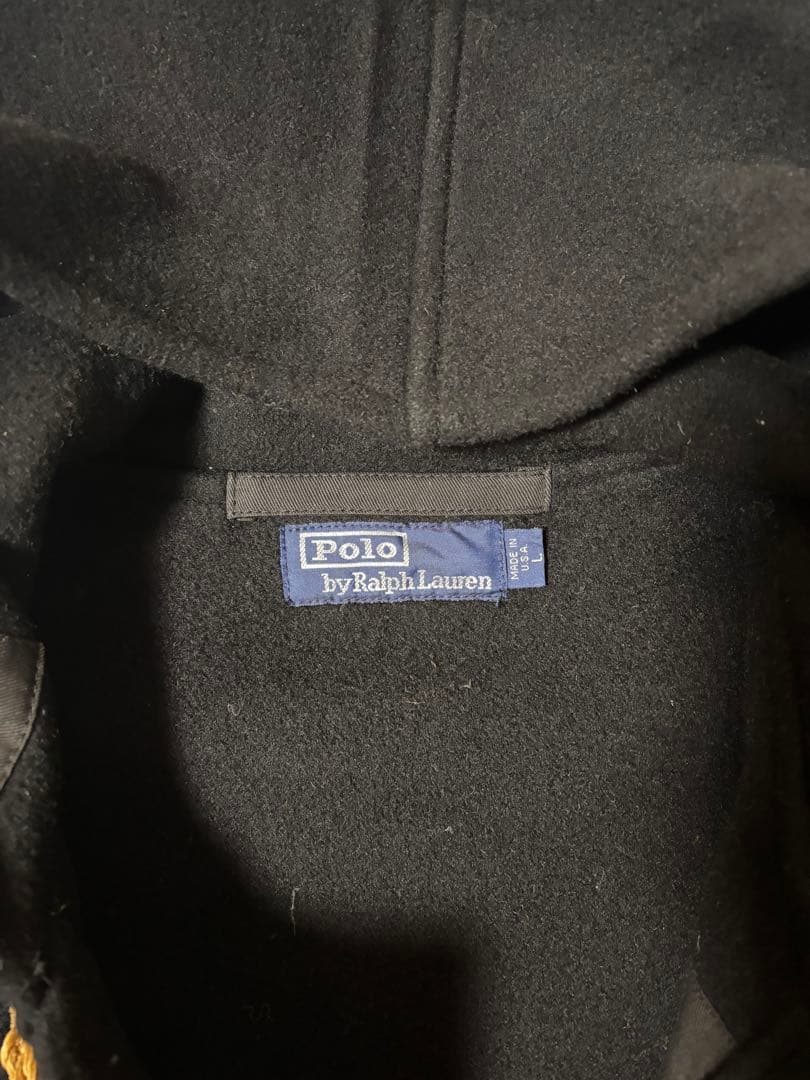 90s ralph lauren USA製 ダッフルコート black