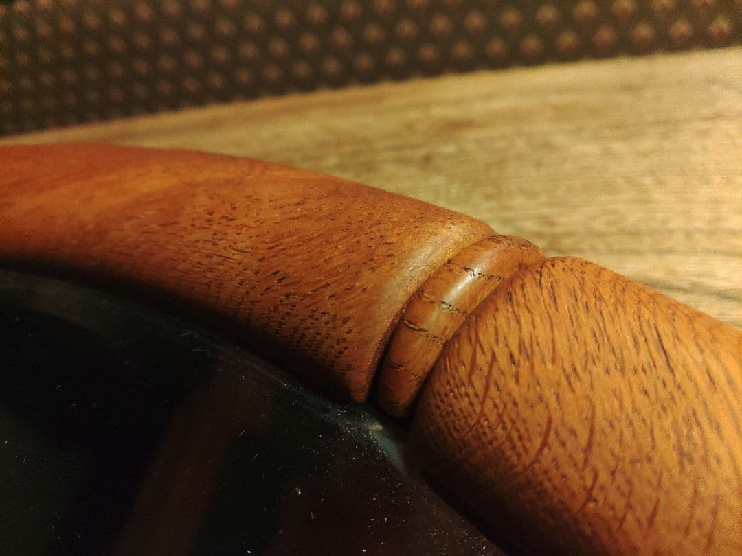 希少　美品　ウォールミラー　オーバルミラー　無垢　重厚　壁掛け　鏡　ヴィンテージ