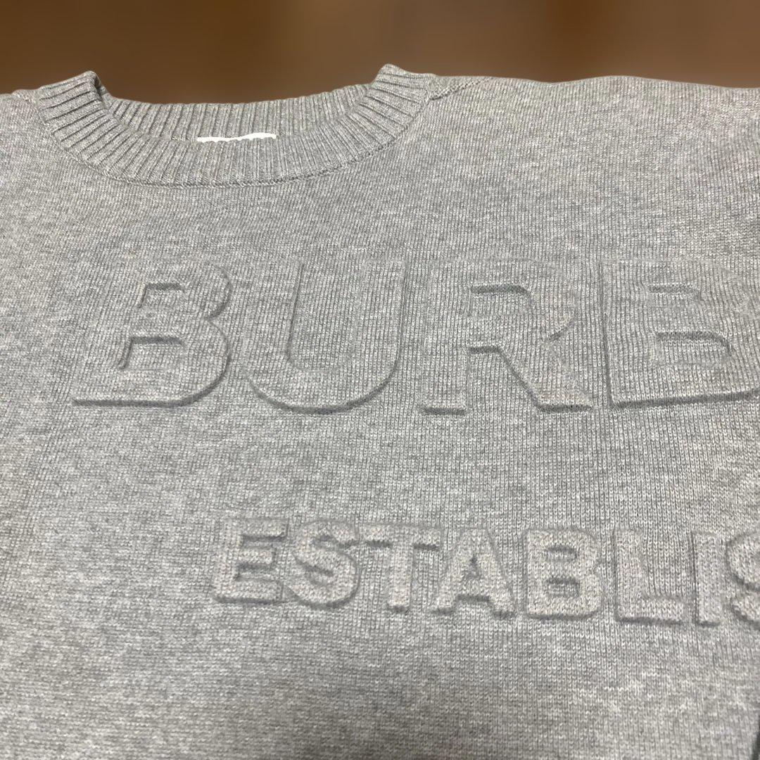 BURBERRY グレー 長袖ワンピース 12Y美品