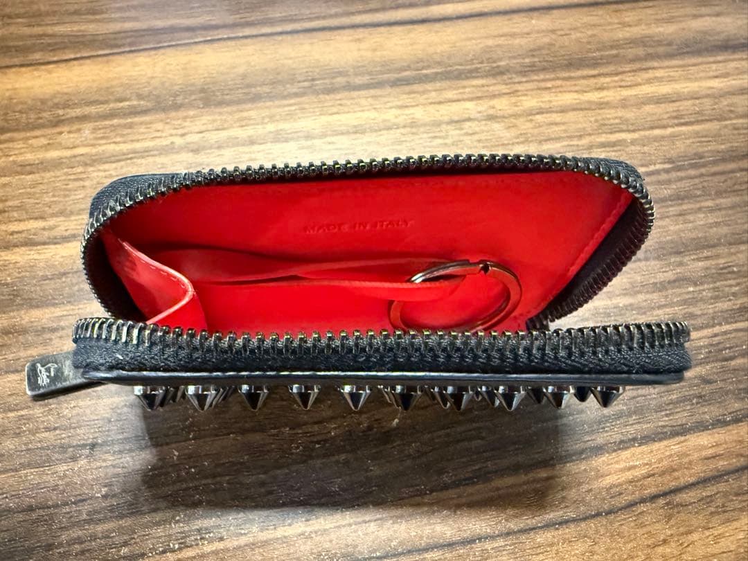 【美品】Christian Louboutin ルブタン　キーケース　黒赤