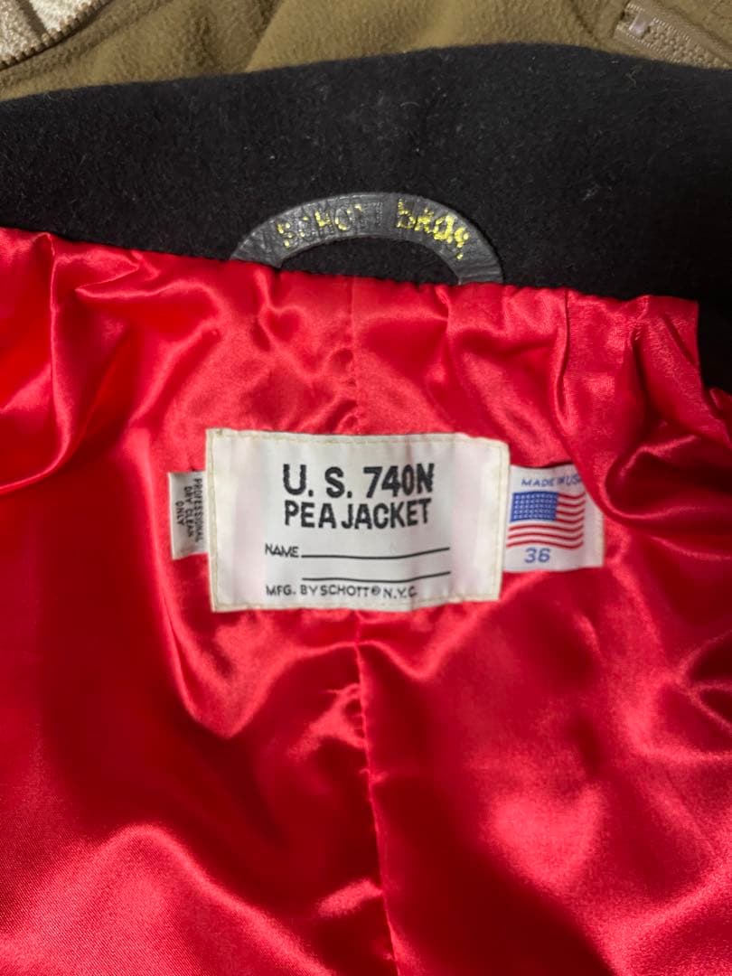 SCHOTT ショット 740N Pコート ピーコート USA製 36